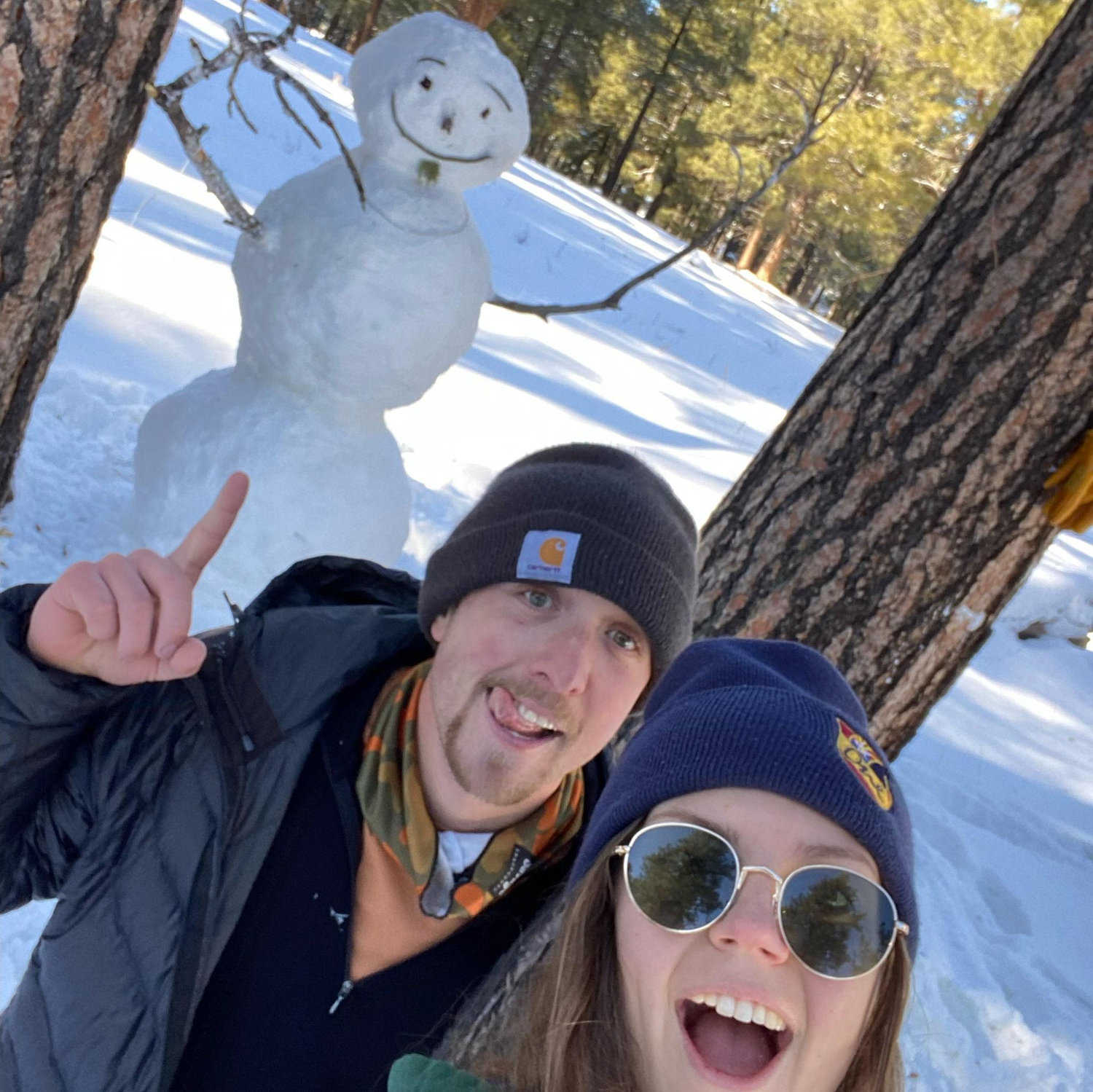 We made a new friend.