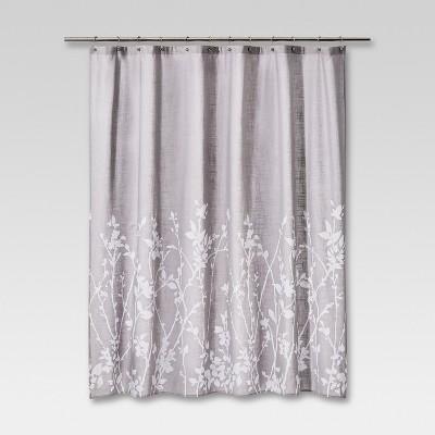 Floral Print Shower Curtain Gray - Project 62™