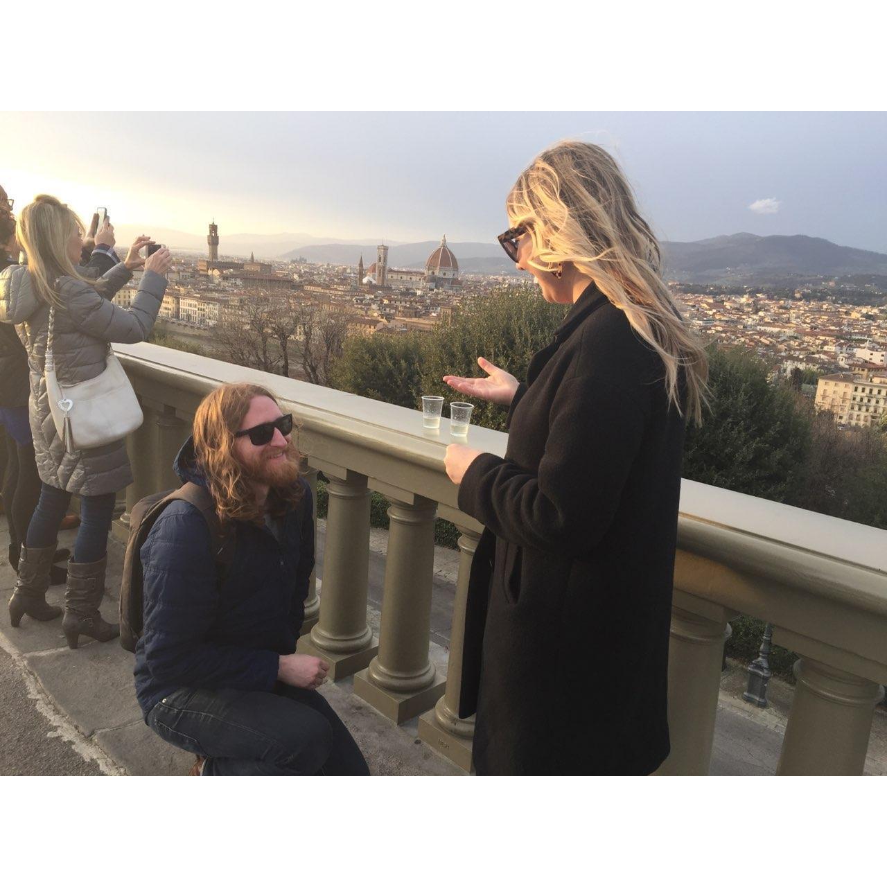 That view, that man, that double chin. This was the happiest moment in my life!