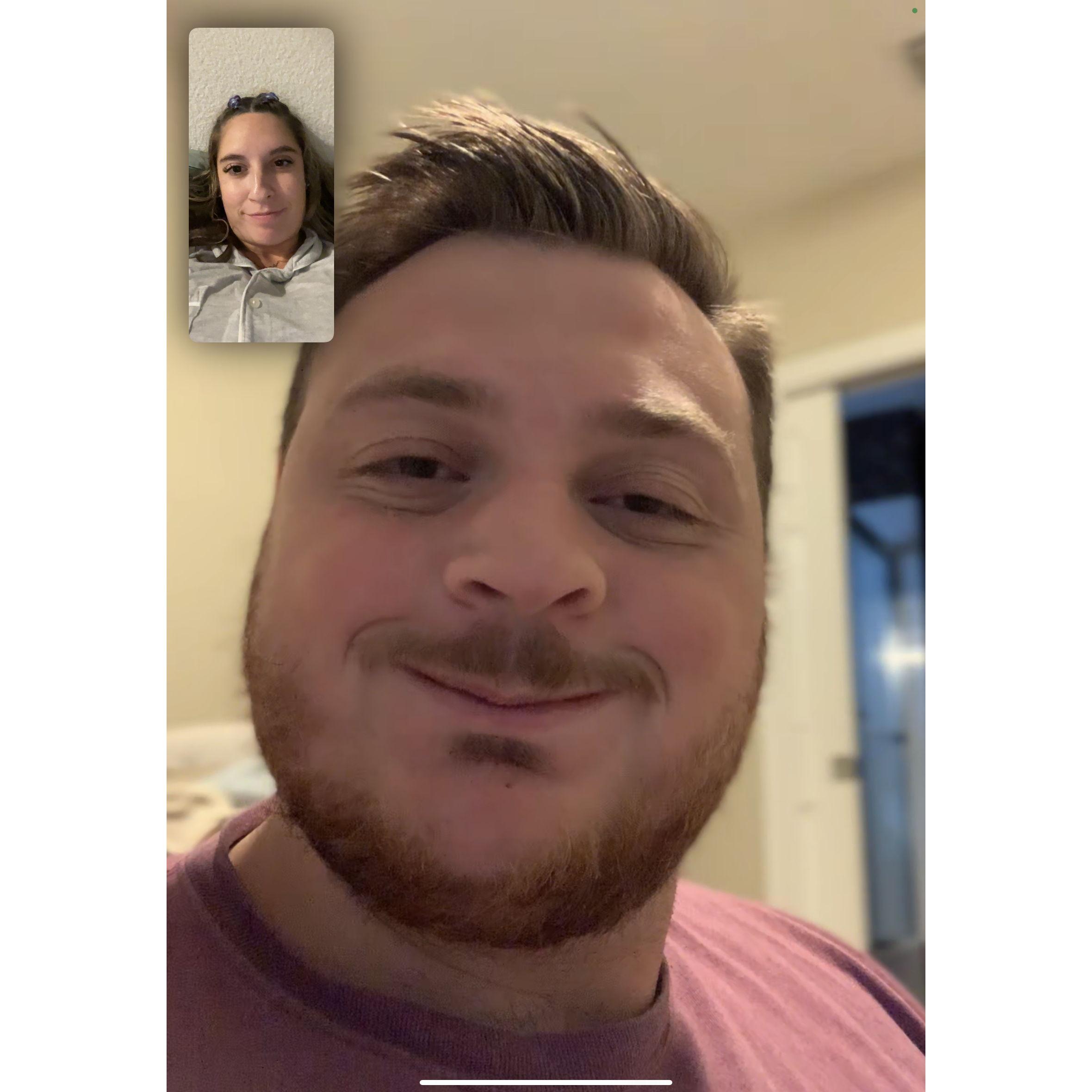 More facetime calls, Blake has a facetime "face".