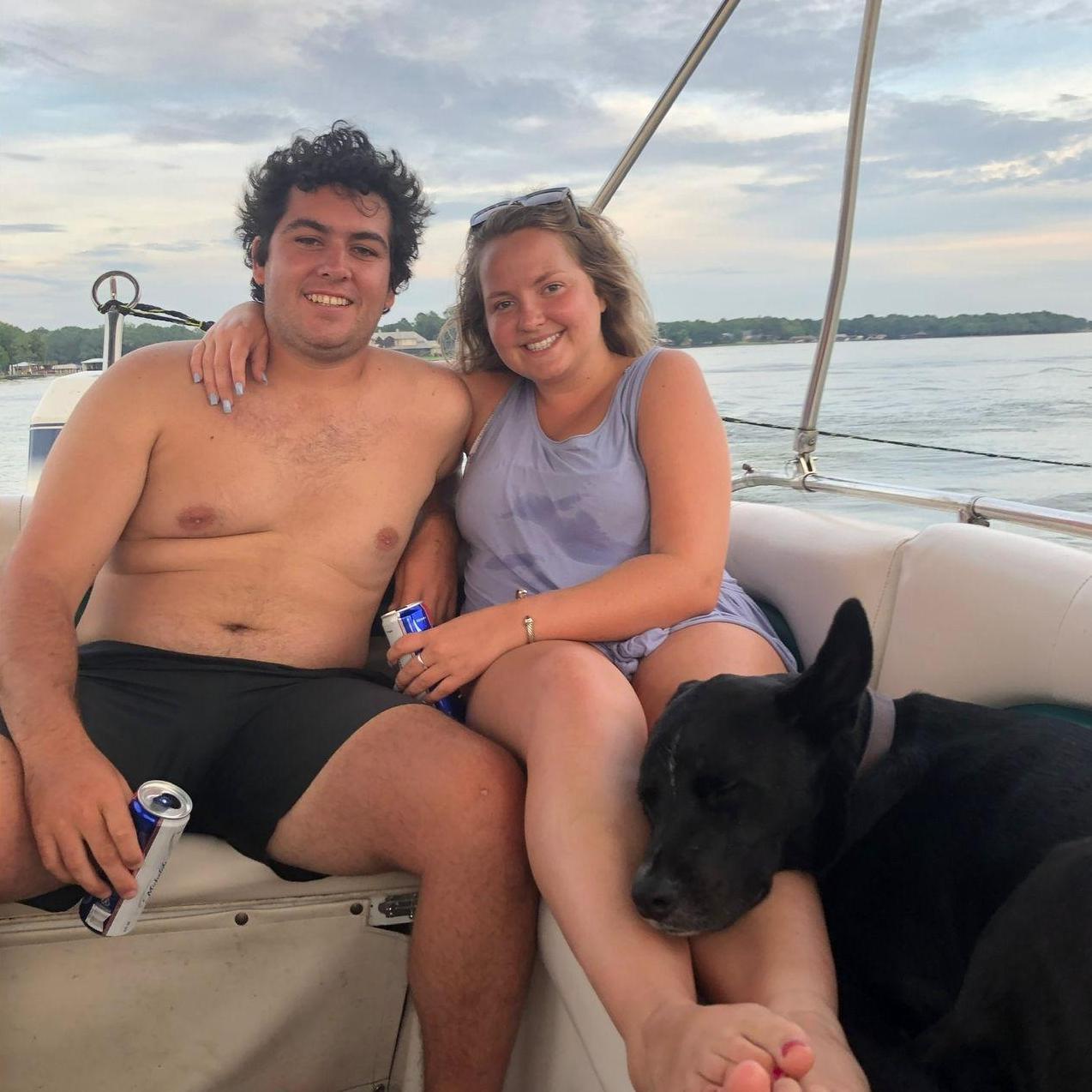 Mike's and Pharaoh's first trip to Cedar Creek Lake during their Great American COVID Roadtrip! Pic taken before we were officially dating