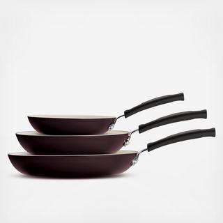 Style Ceramic 3-Piece Fry Pan Set