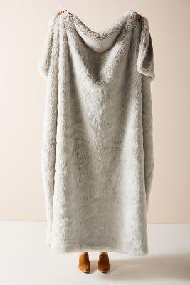 Fireside Faux Fur Throw Blanket
