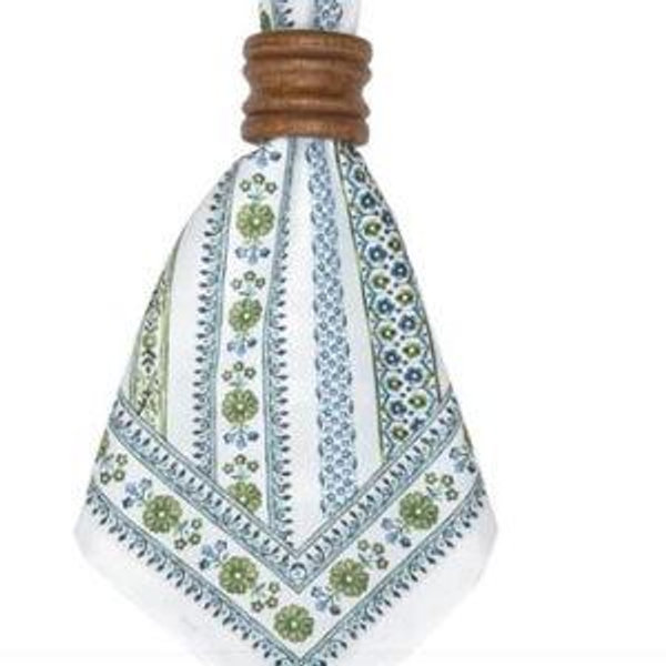 Seville Stripe Napkin Set/4 - Green