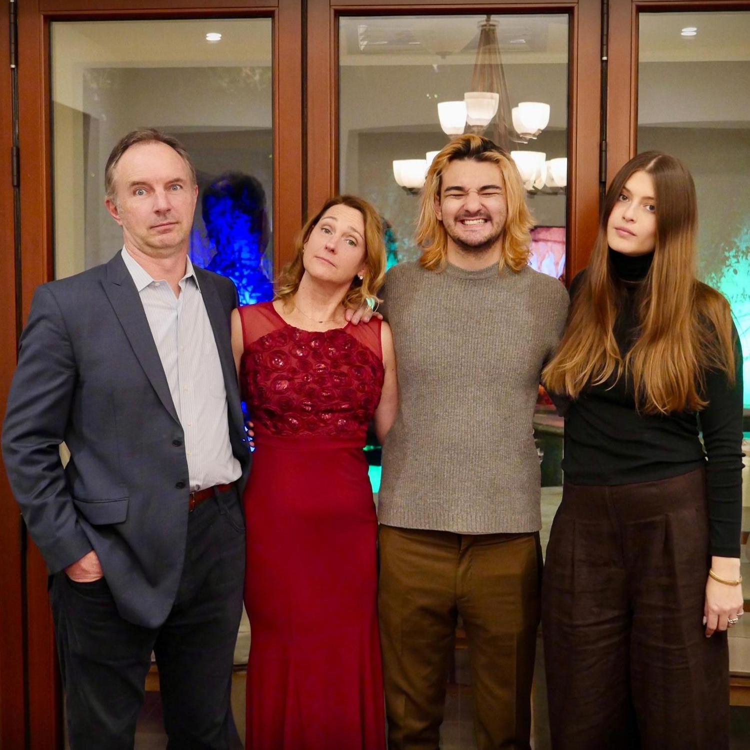 Goofing around with Sarah and Jack at Thanksgiving 2021