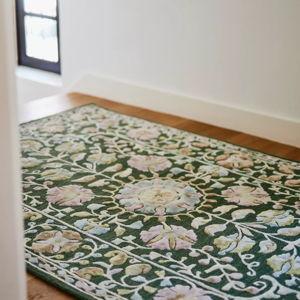 Tali Hand-Tufted Wool-Viscose Blend Rug -Green