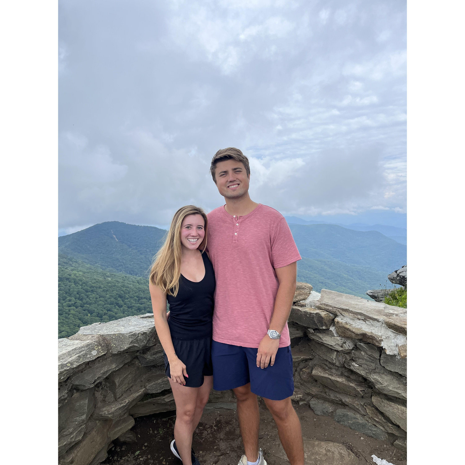 Another trip to Asheville hiking one of their favorite spots: Craggy Pinacles