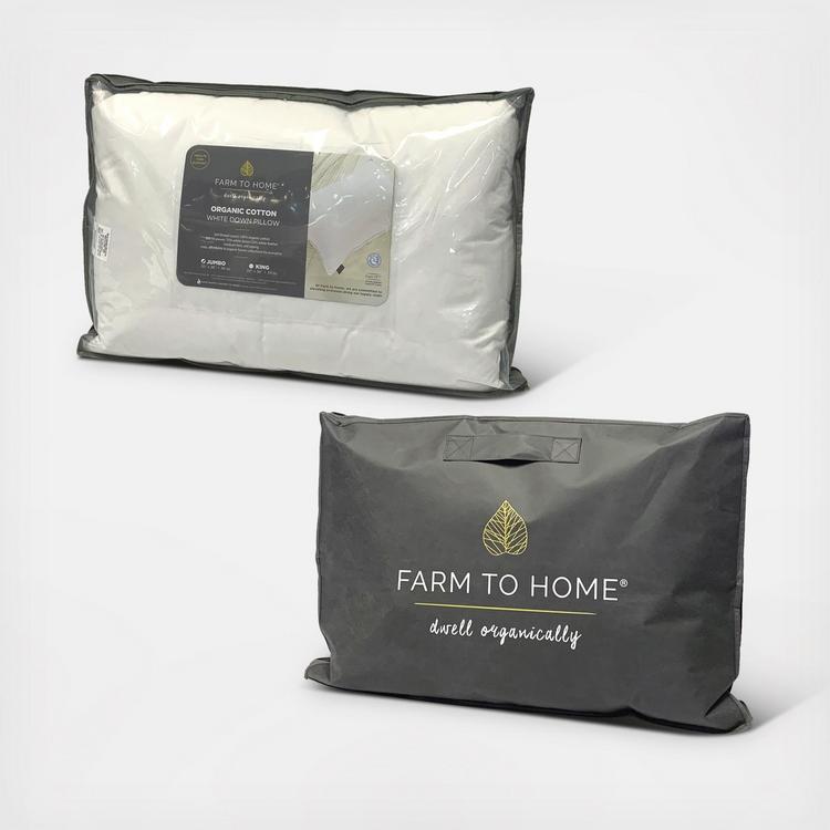 Farm to Home, Organic Down Pillow Zola