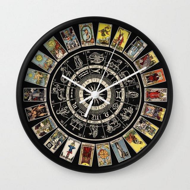 The Major Arcana & The Wheel of the Zodiac Wall Clock