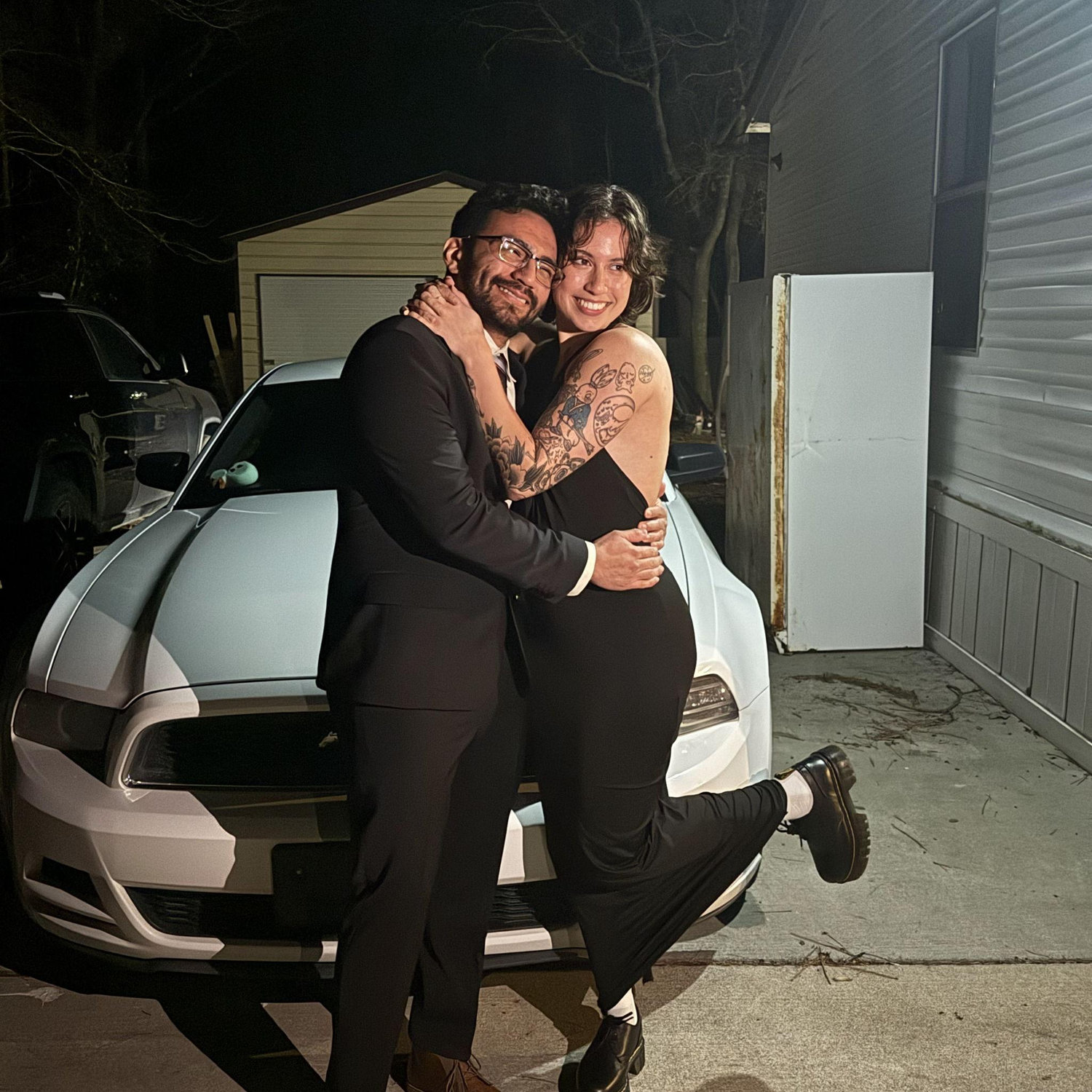 A very fancy night out for our 3-month anniversary.