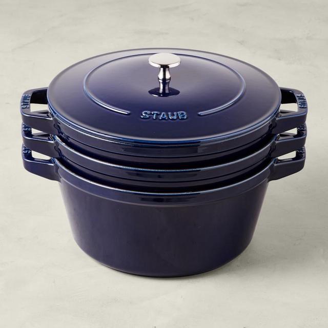 Staub Stackable 4-Piece Set, Sapphire