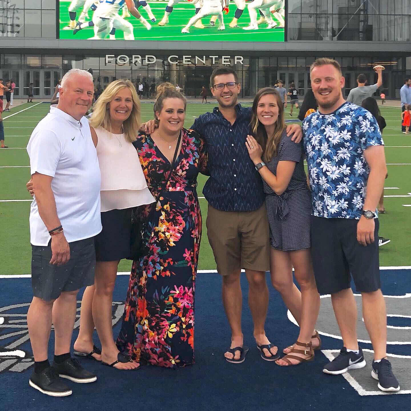 Steph’s whole family surprised her for the engagement weekend! :)