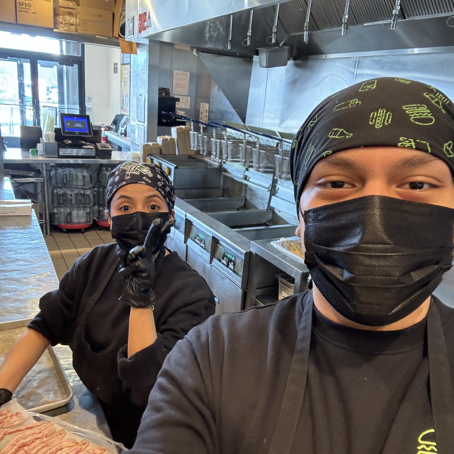 Dynamic duo at the shack 😎😎
