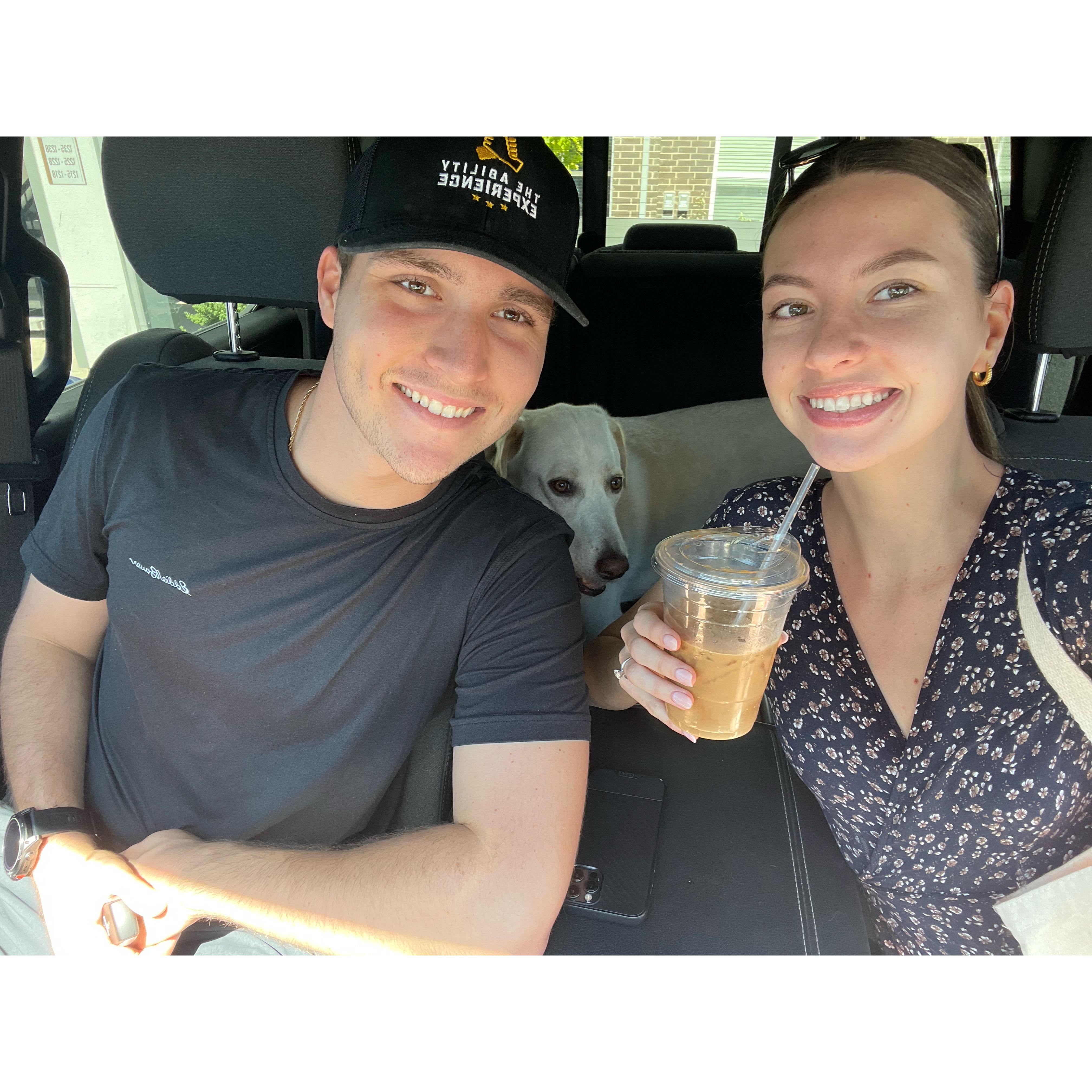 weekly family trip to farmers' market with Nora!