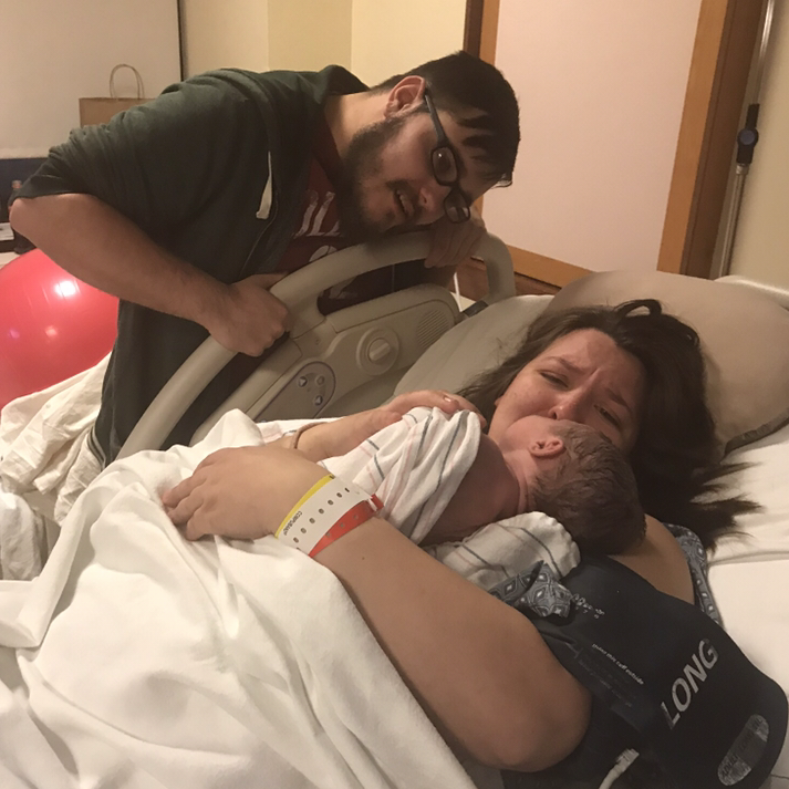 Meeting the love of our lives, sweet baby girl Caraline ❤️