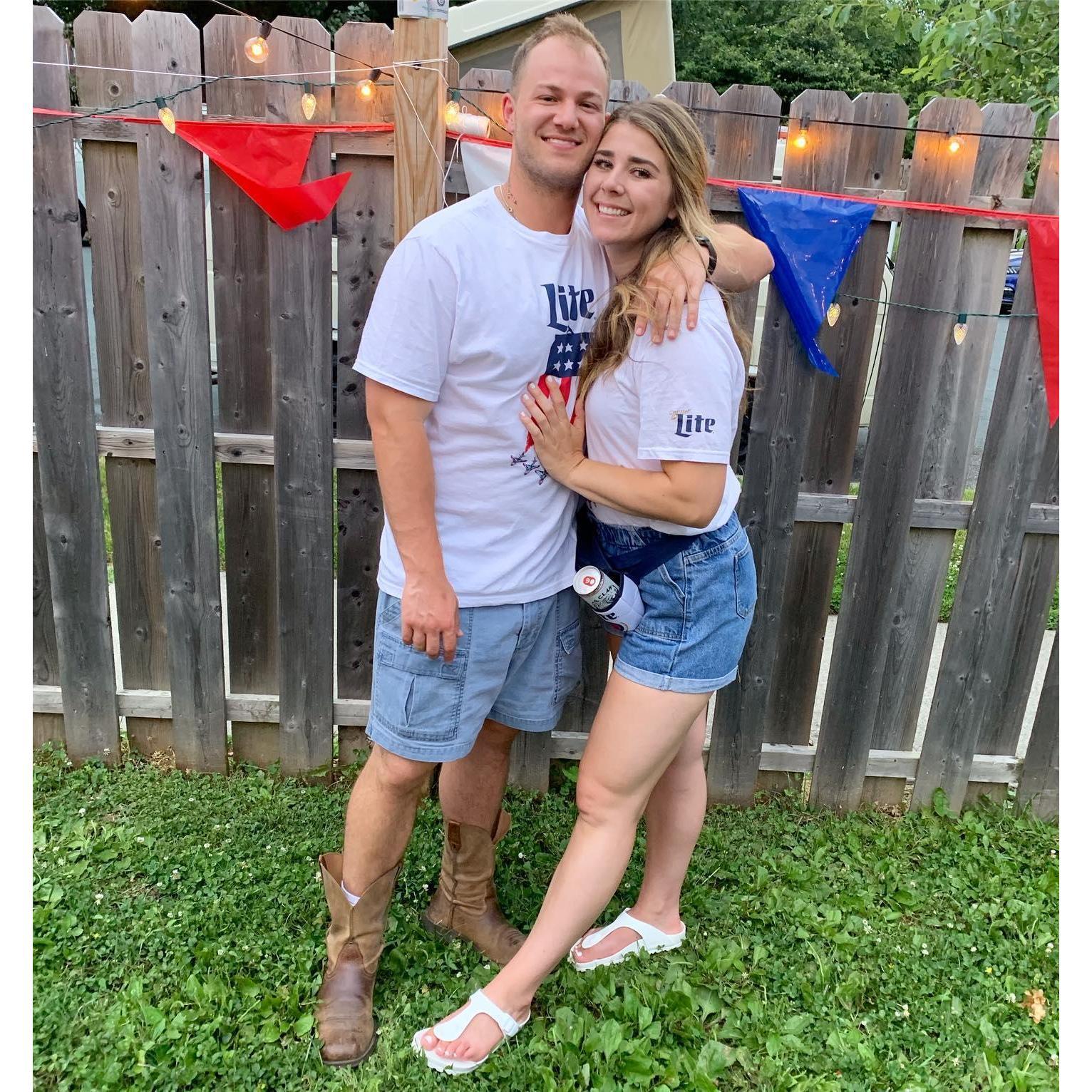 Celebrated the 4th of July and our love of Miller Lite!