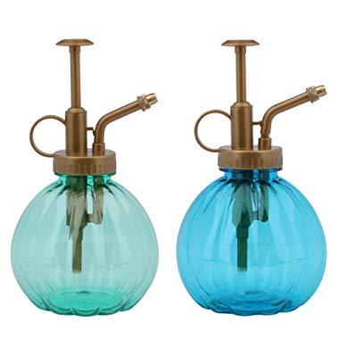 Plant Mister, Yebeauty 2 Pack Vintage Style Decorative Water Spray Bottle with Top Pump for Plants Indoor Potted Plants Terrariums Flowers