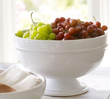 Gabriella Footed Bowl, White