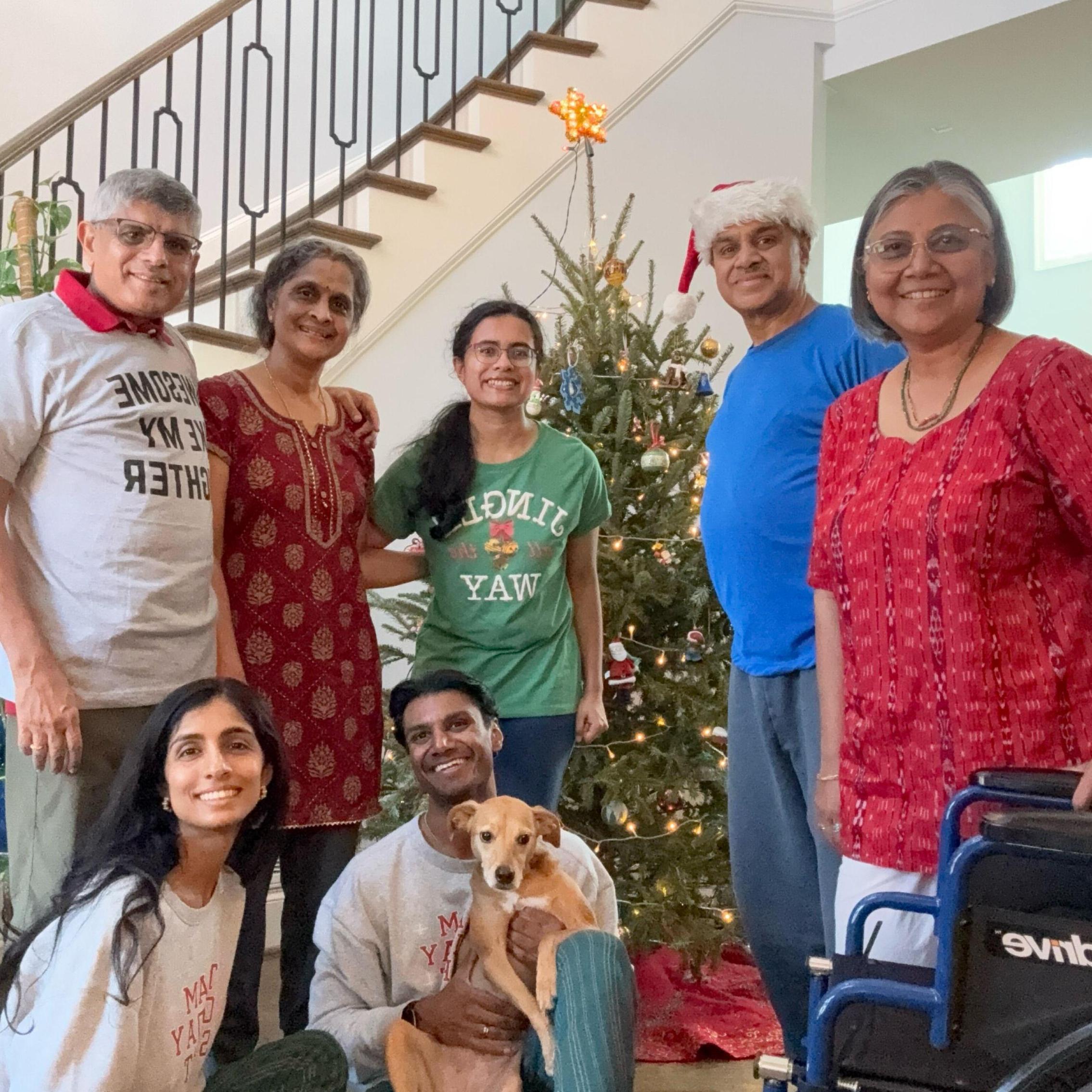 Our families celebrated the holidays together. It was a blast and Maya got an ice cream maker.