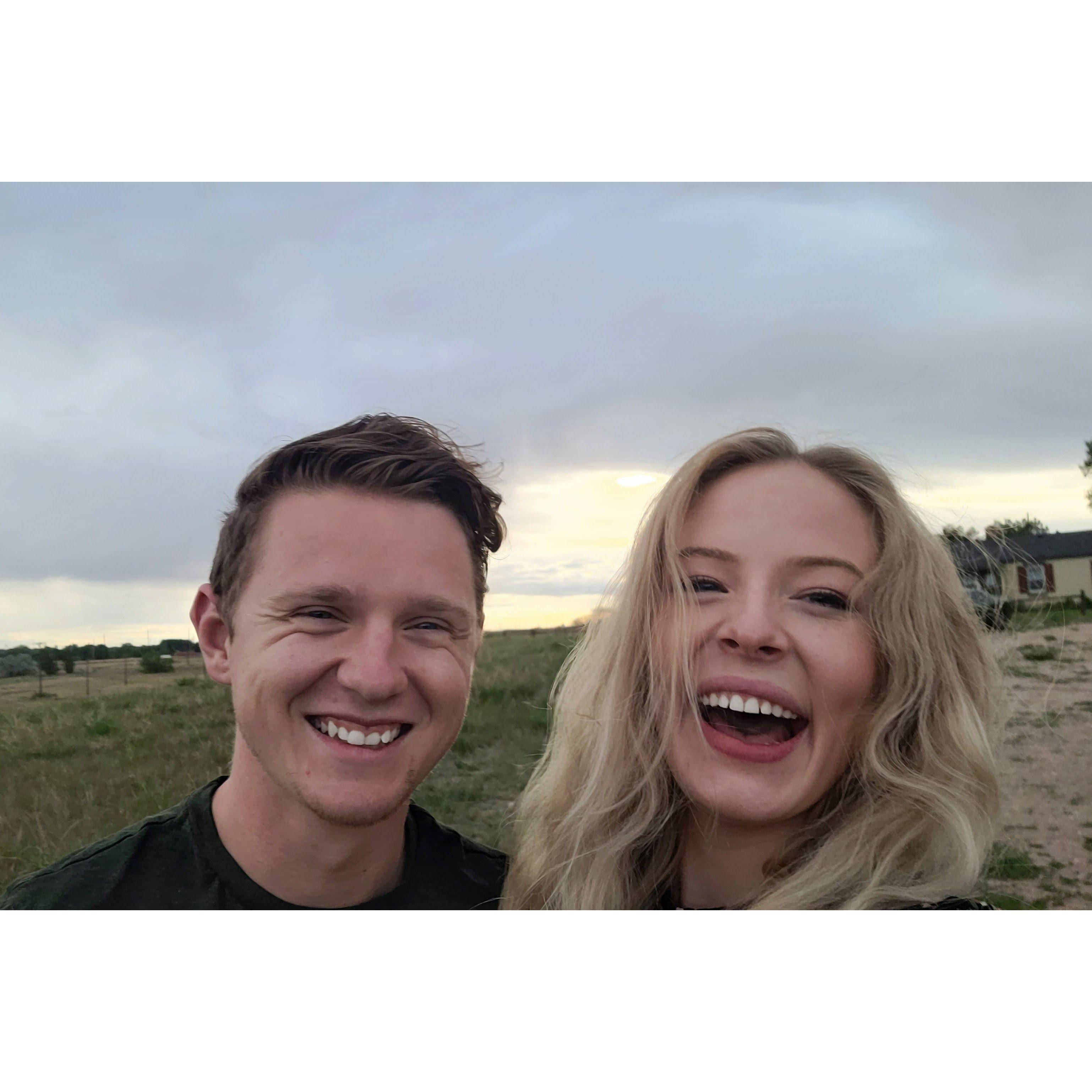 This was yesterday. Taking walks is one of my favorite things to do with you.  Life with you is non-stop laughter! You are truly my best friend and I fall in love with you again and again. My love truly grows for you everyday.