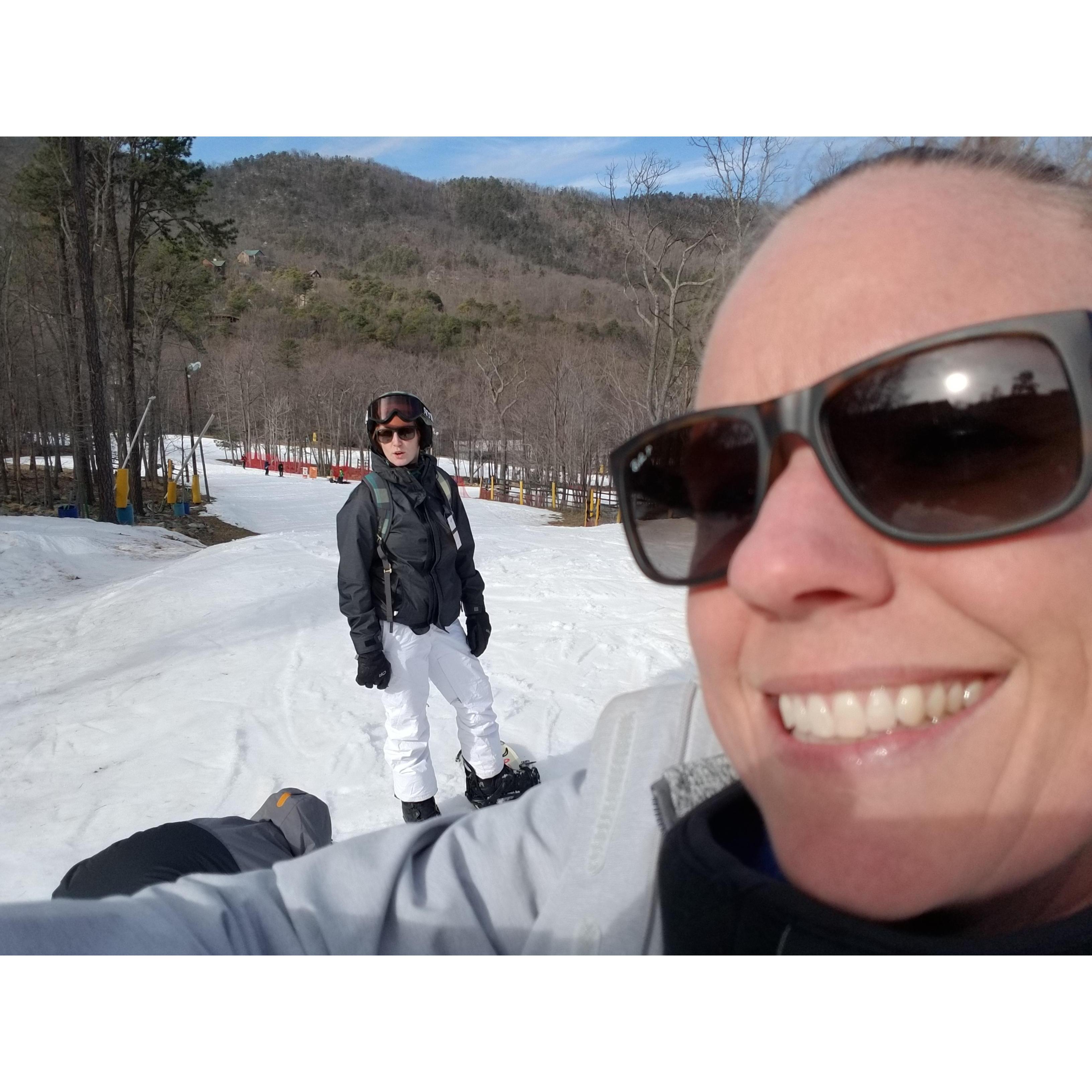 Snowboarding in Massanutten