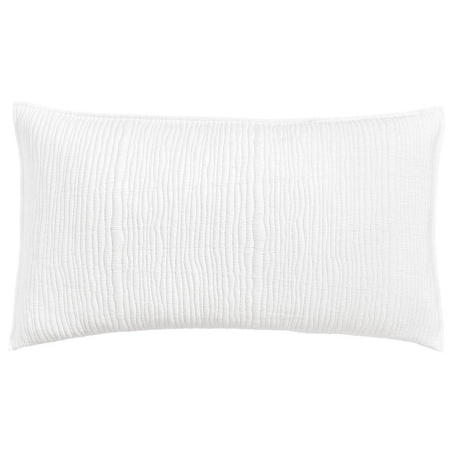 Coastal Washed Quilted Sham, White, King