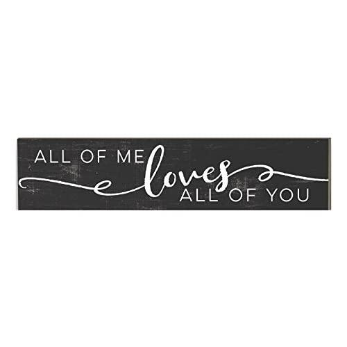 Kindred Hearts All of Me Loves All of You Plaque, 3" x 13", Multicolor
