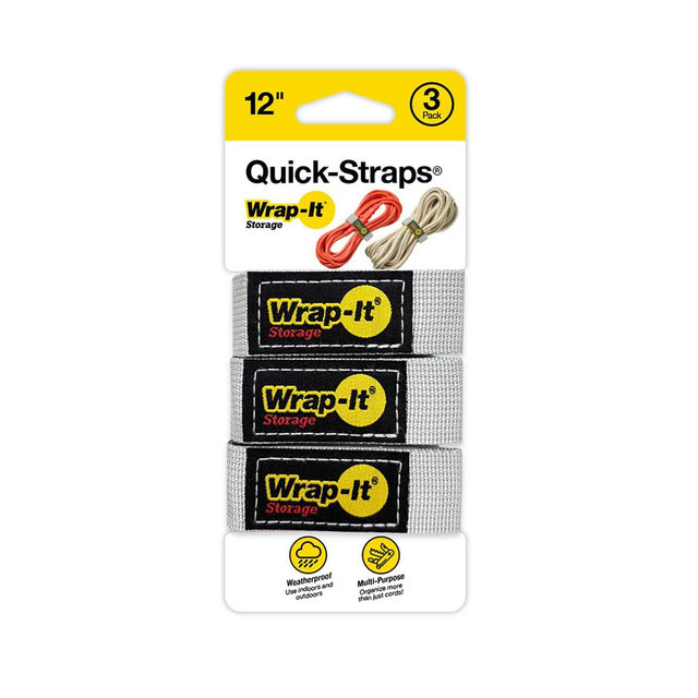 Wrap-It 3pk 12"x1" Quick Straps