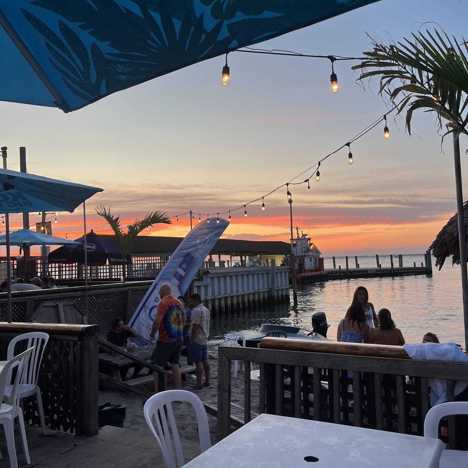 Sunset at Schooner's - get ready for the after party here Saturday night!