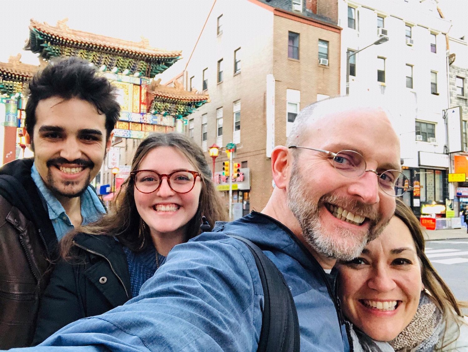 A photo of us walking around China Town in Philadelphia with my parents on my 21st birthday! (2018)