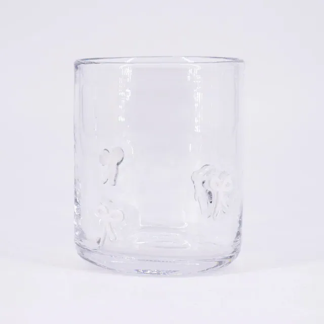 Madison Home 16 fl oz Icon Glass Tumbler White Bows