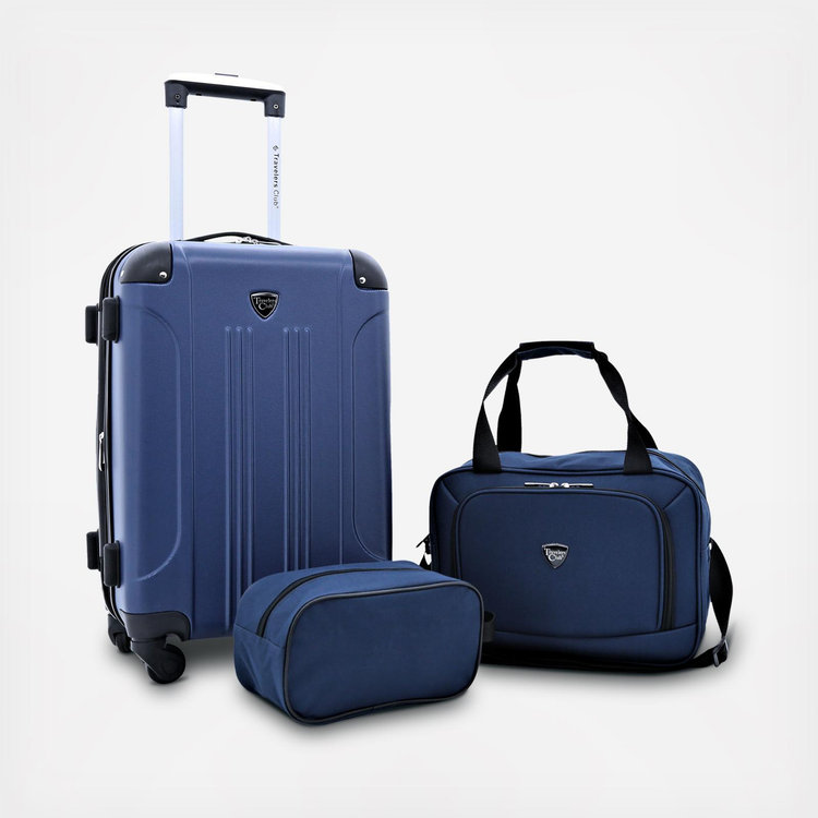 Traveler's Club, Chicago 3-Piece Hardside Rolling Luggage