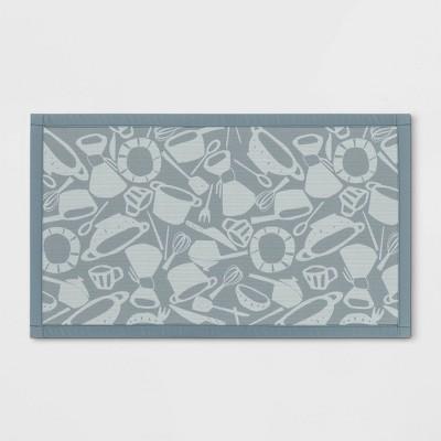 1'8"X2'10" Kitchen Utensils Rug Gray Mist - Room Essentials&#153;