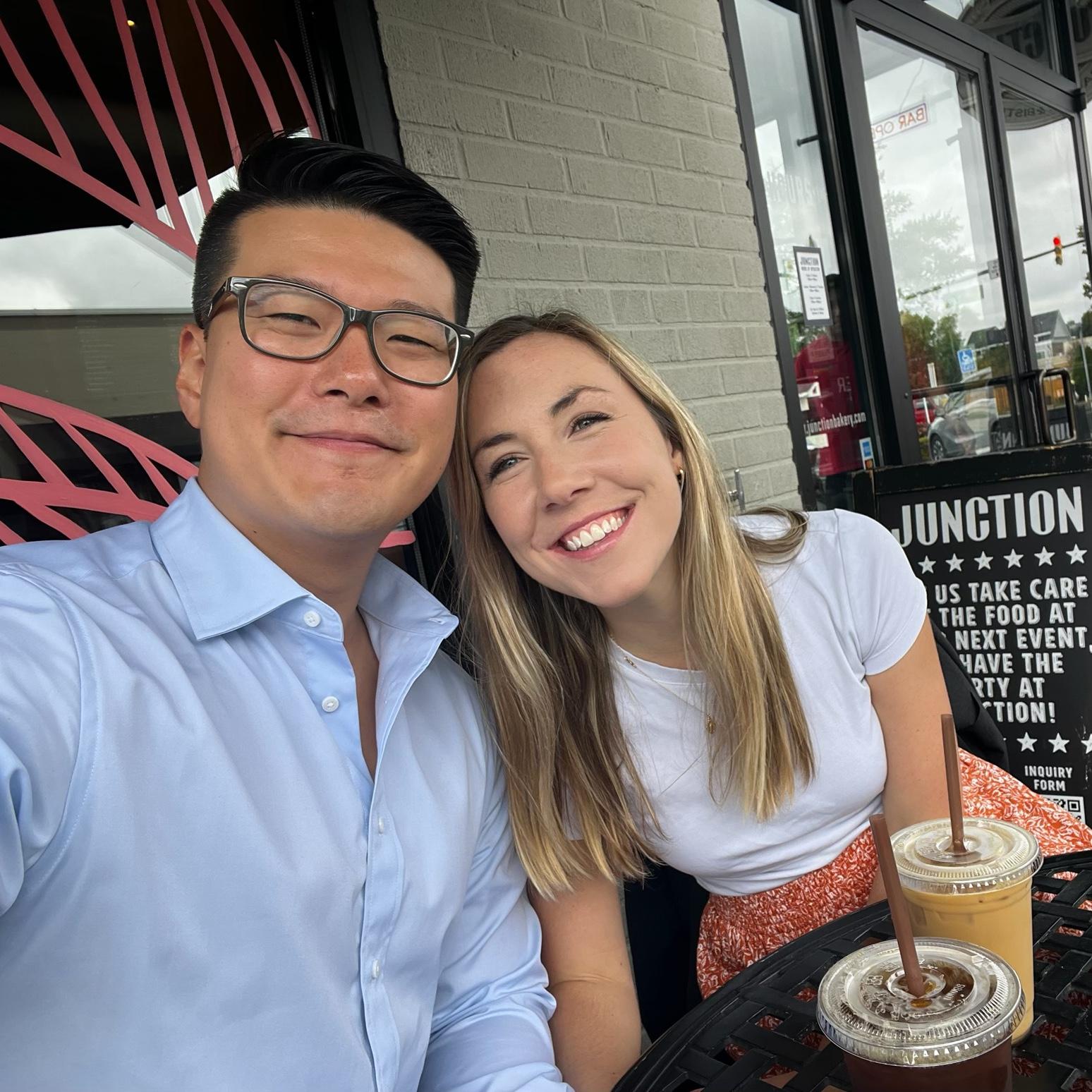 Post-mass coffee the morning of the proposal