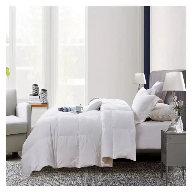Martha Stewart White Goose Feather and Down Full/Queen Comforter in White