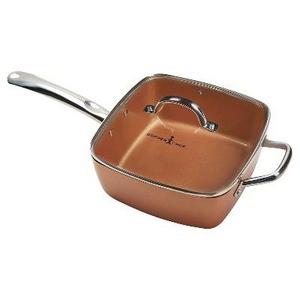 As Seen on TV 5pc Copper Chef Square Fry Pan with Glass Lid - 9.5"