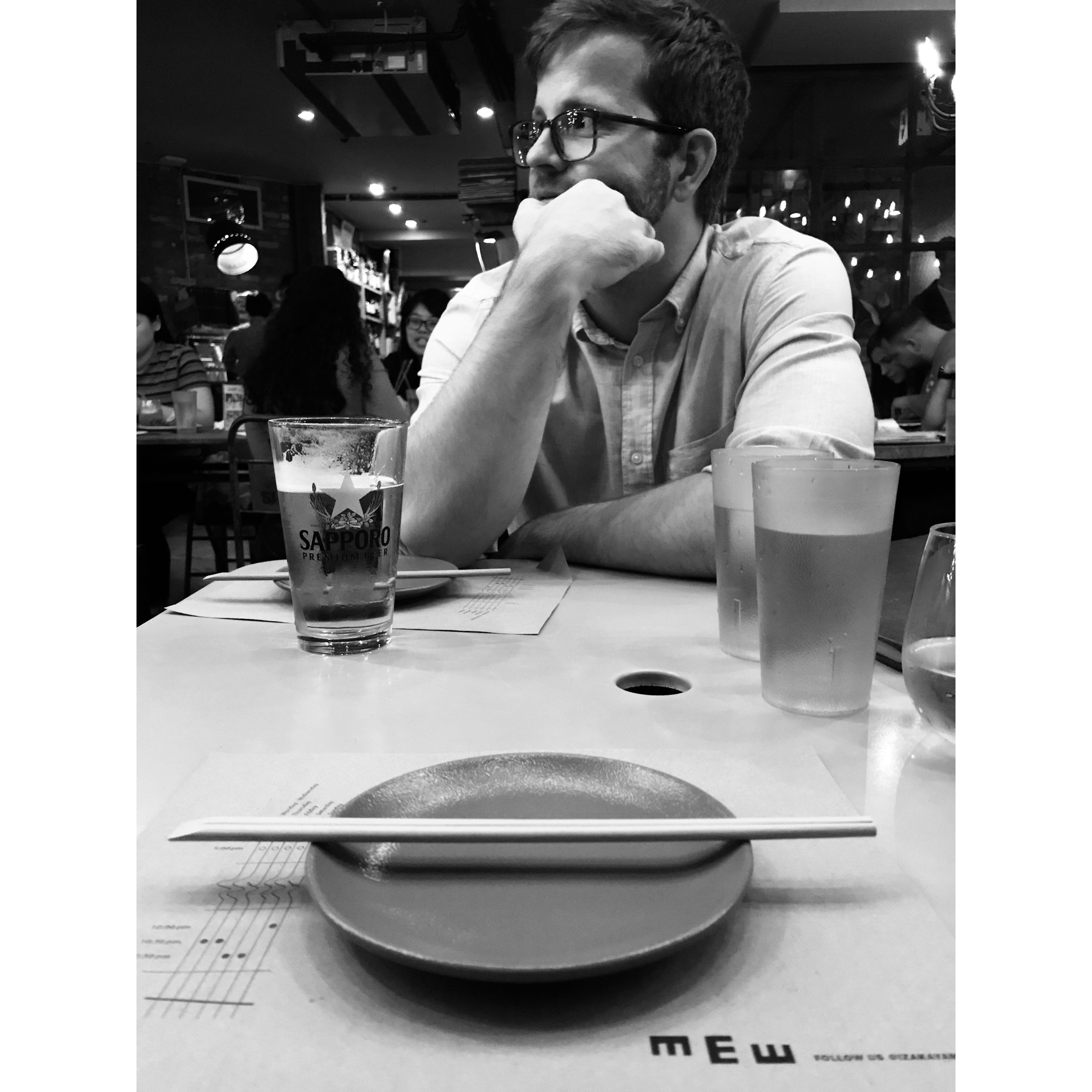 Proposal day. Izakaya mew.