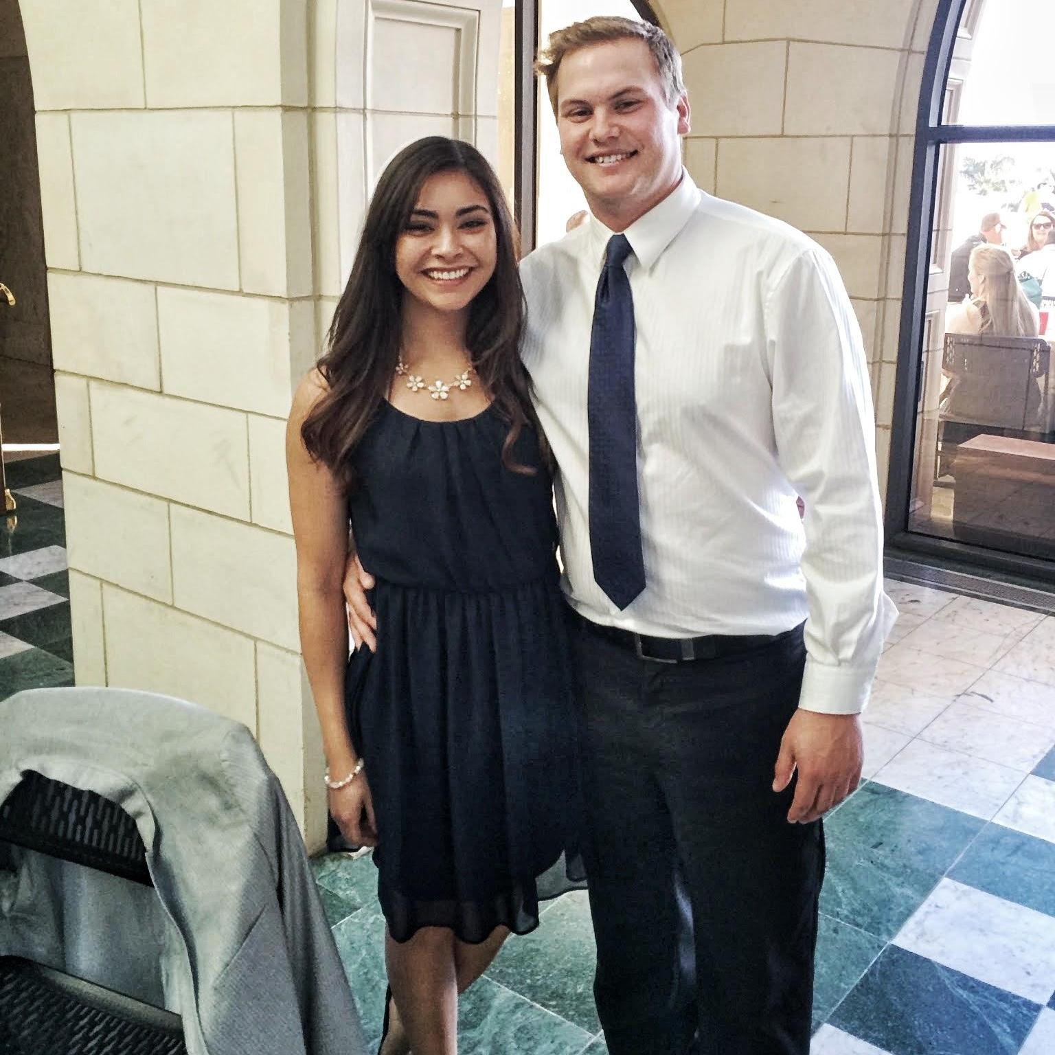 Our first wedding we attended as a couple! (Chris & Katie)