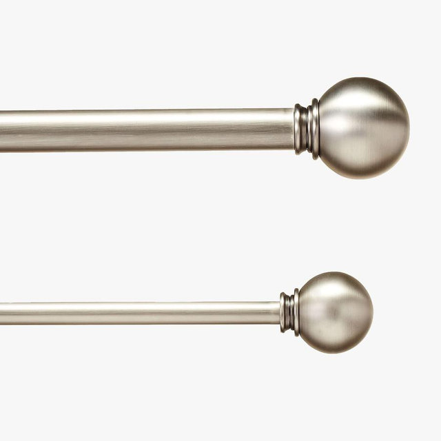 Standard Ball Finial - Set of 2, Pewter, 1.25" Diam.