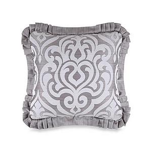 J. Queen New York™ Luxembourg Square Throw Pillow in Antique Silver