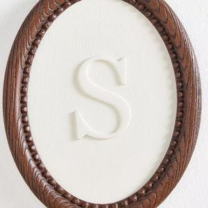 Emery Wood Monogram Gallery Wall Charm