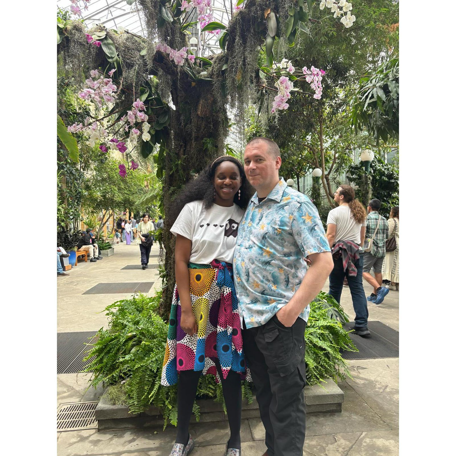Dennis and Michelle visiting the botanical gardens in DC.
