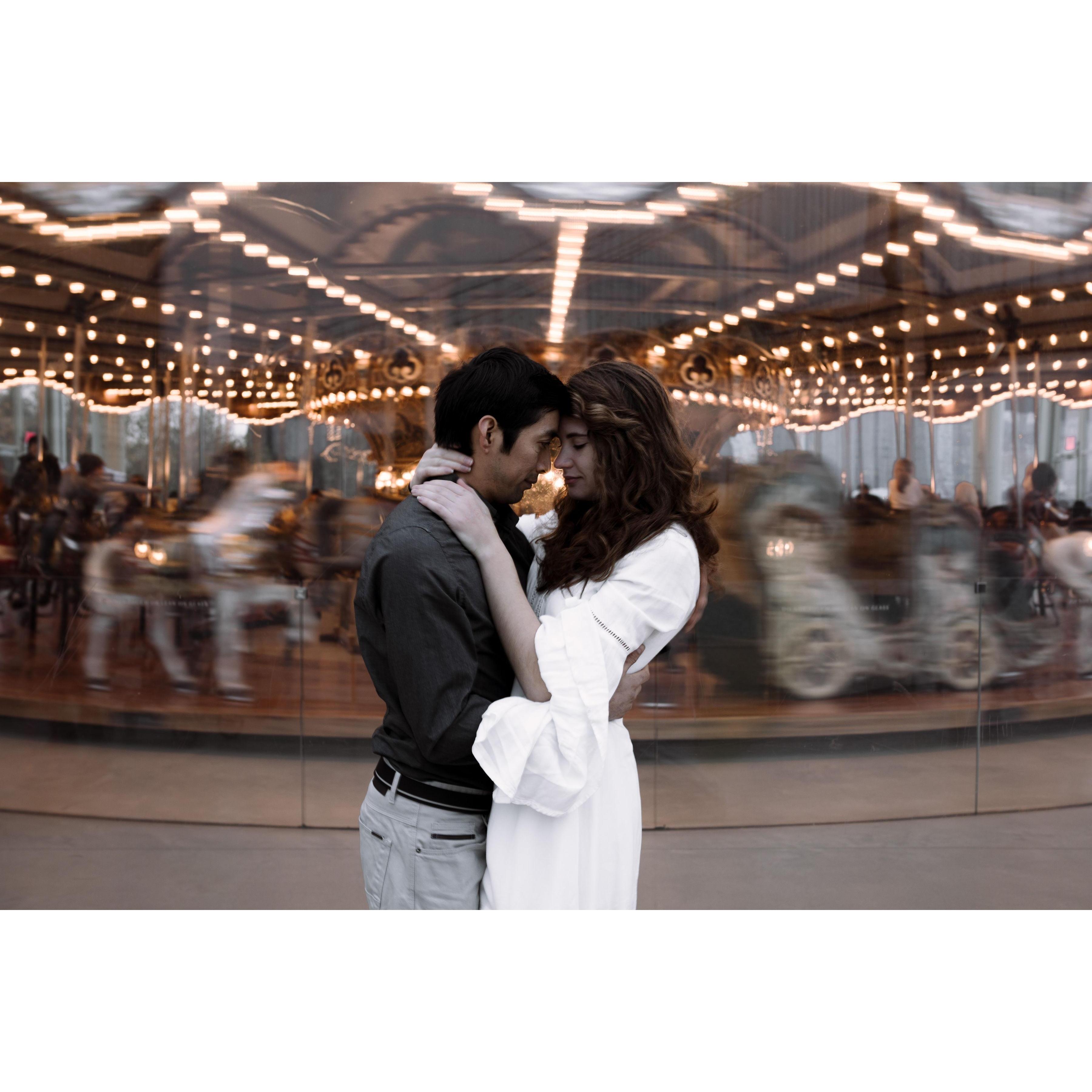 The carousel reminds me of my Grandma Dorothy, who taught me so much. - Roni