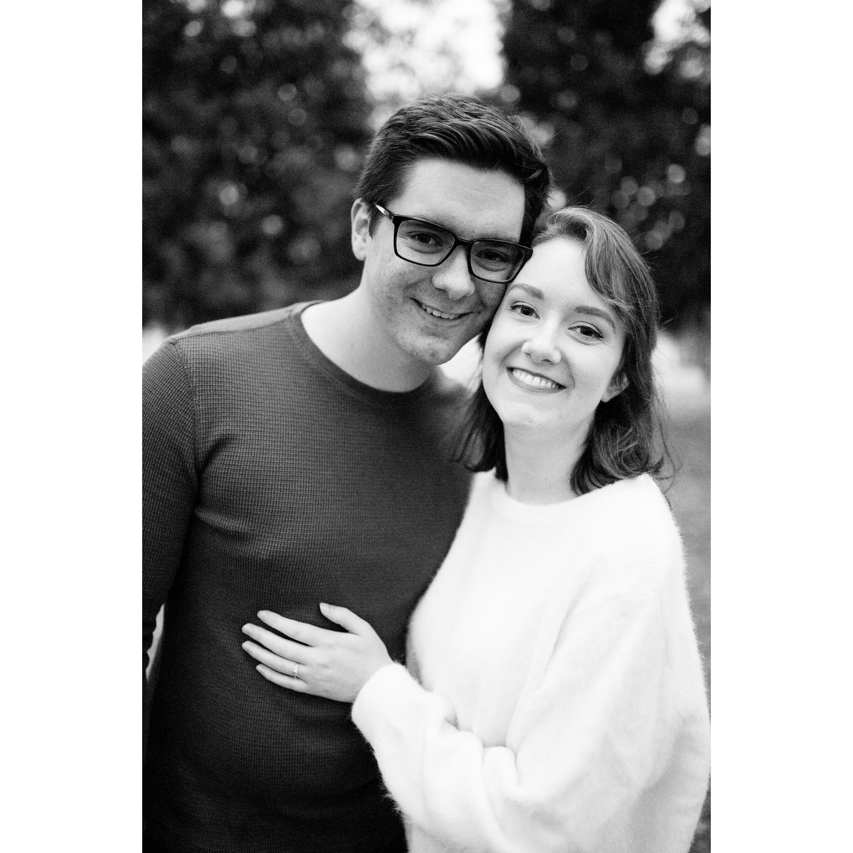 Engagement Photos taken by Rachel Gilster in November 2020.
