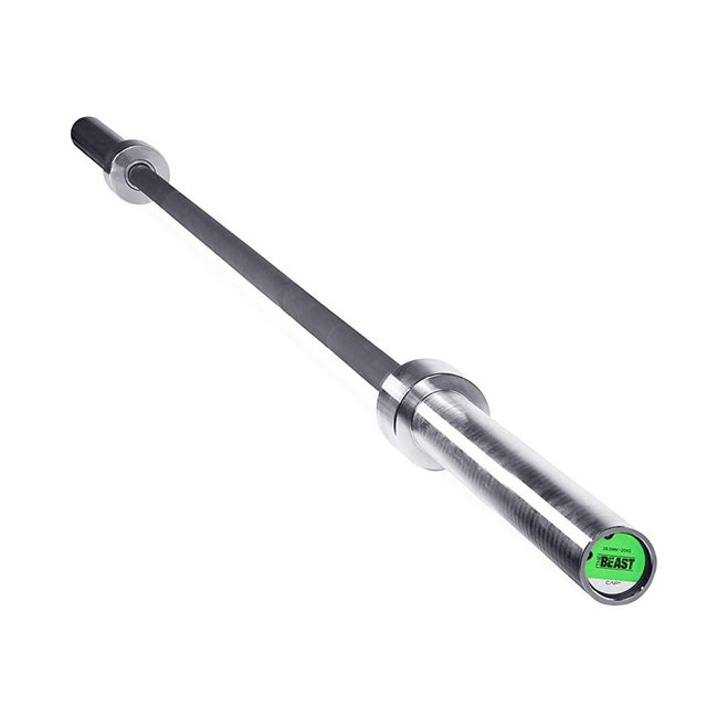CAP Barbell The Beast (New Version) - Black/Chrome, No Center Knurl