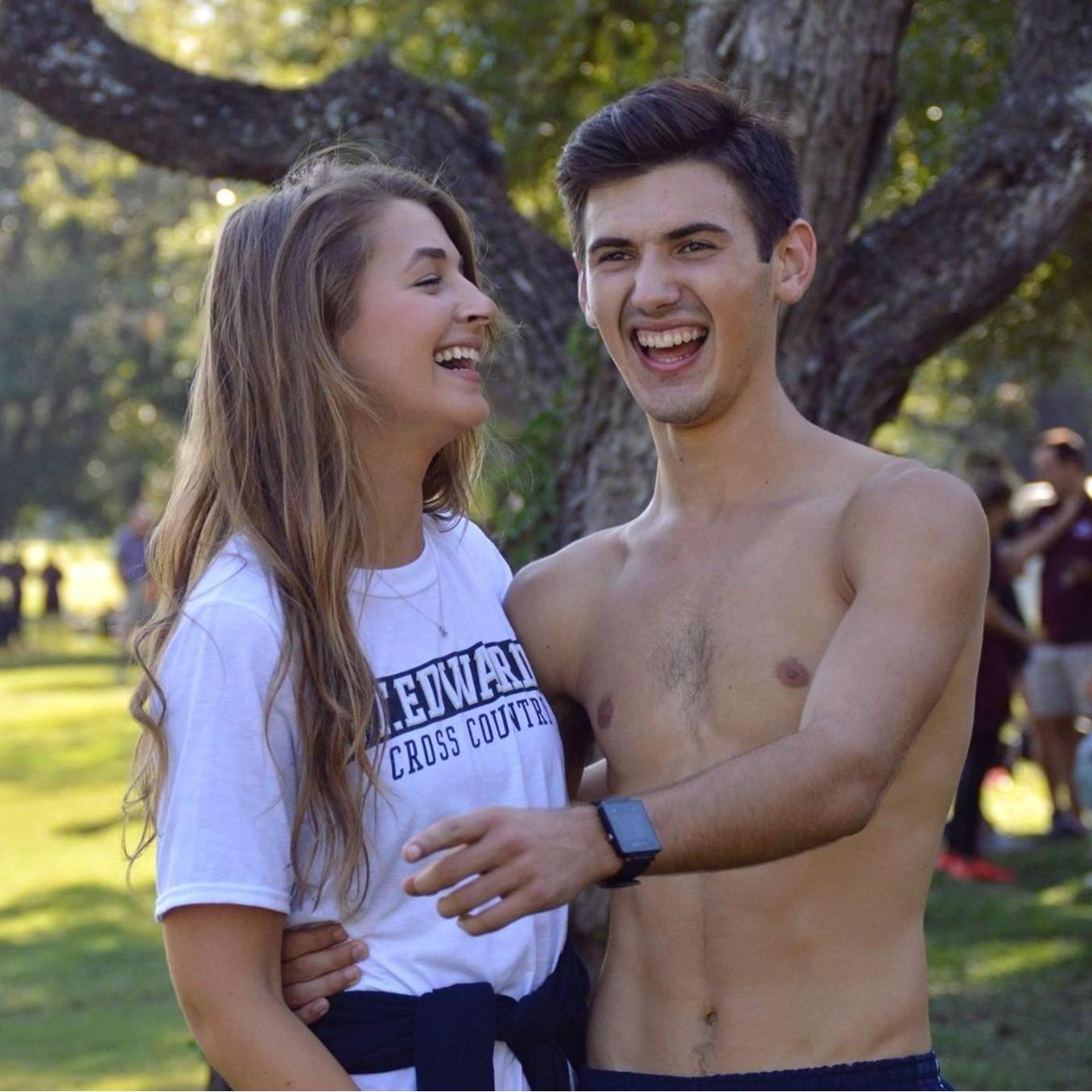 We love laughing together :) Cross country meets every weekend!