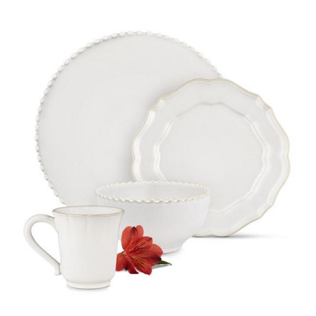 Avignon White Dinnerware (Set of 16)