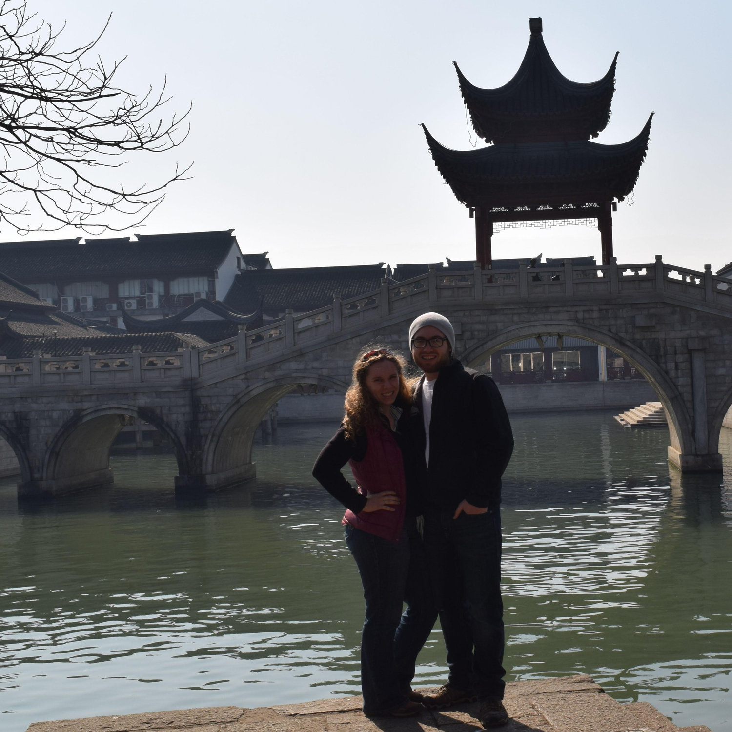 along the river in central China.