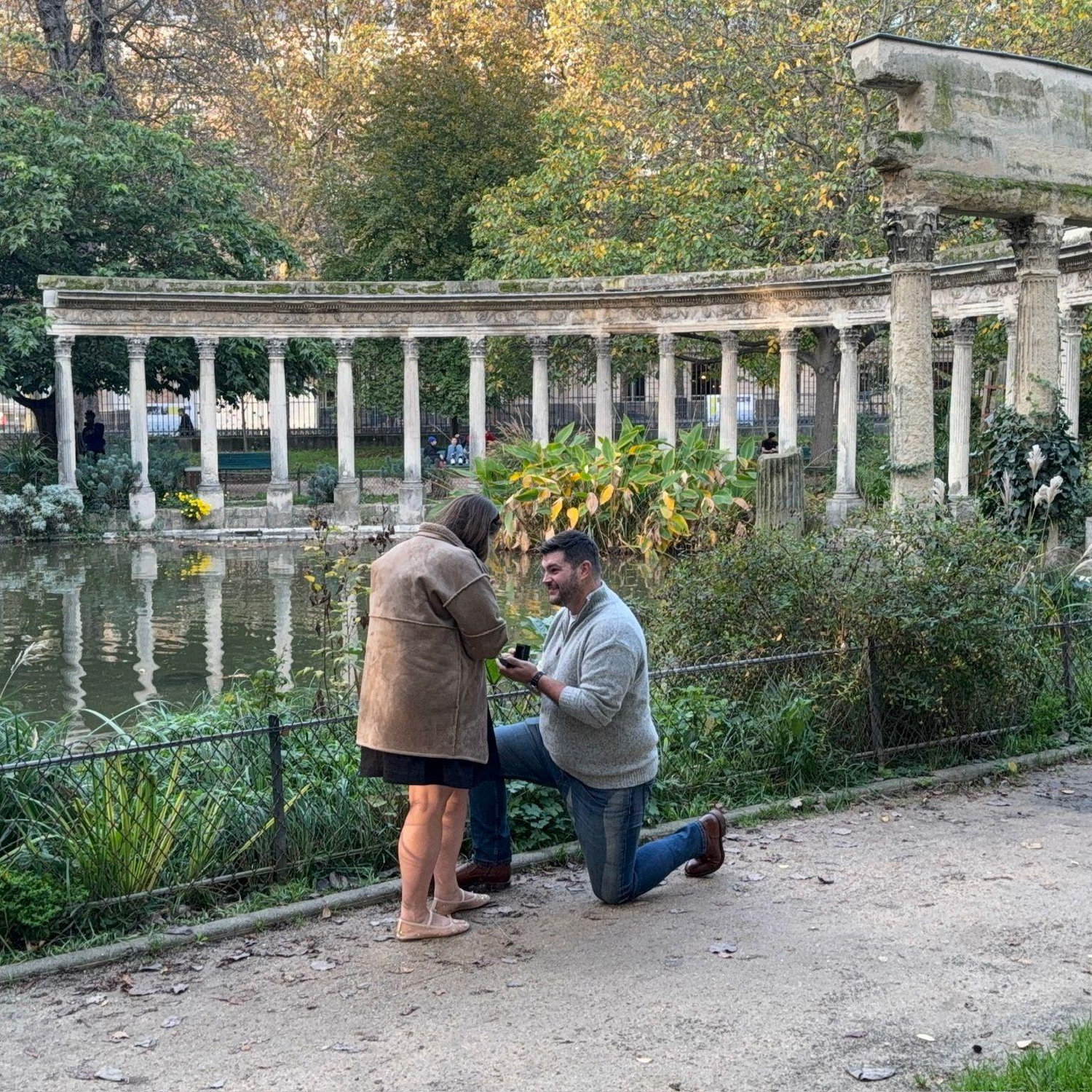 Brian proposing in Paris