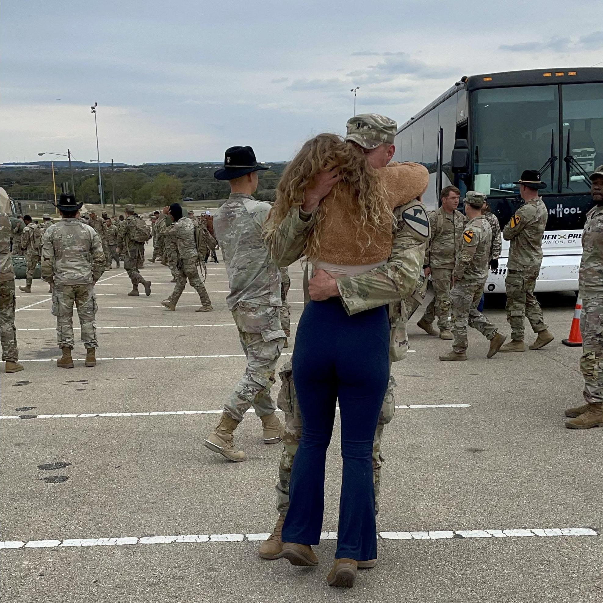 Ethan returns after training away for 2.5 months (Nov 2022) Ft. Cavazos, TX